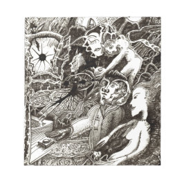 Twee werelden notitieblok