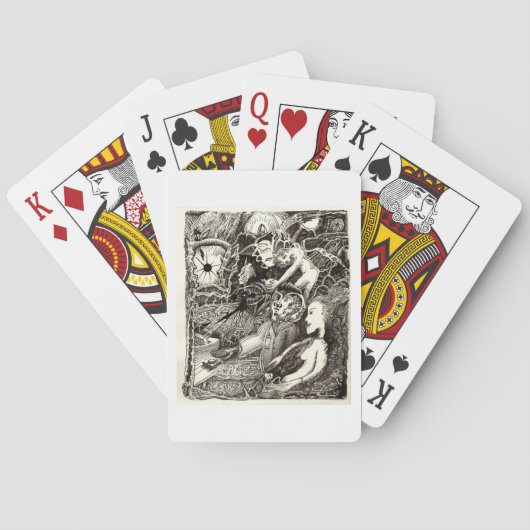 Twee werelden pokerkaarten (Achterkant)