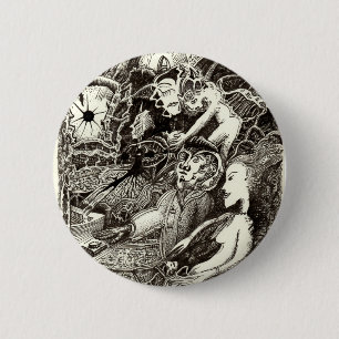 Twee werelden ronde button 5,7 cm