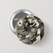 Twee werelden ronde button 5,7 cm (Voorkant /achterkant)