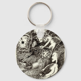 Twee werelden sleutelhanger