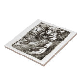 Twee werelden tegeltje (Zijkant)