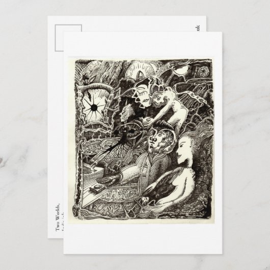 Twee werelden, van Brian Benson Flat Card (Voorkant / Achterkant)