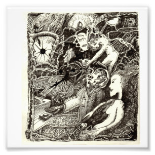 Twee werelden van Brian Benson Foto Print Afdruk