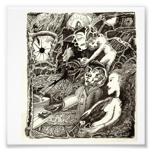 Twee werelden van Brian Benson Foto Print Afdruk (Voorkant)