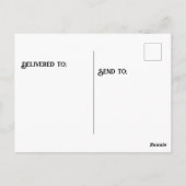 Twee Westerne Tanager-vogels staan in vogelbad Briefkaart (Achterkant)