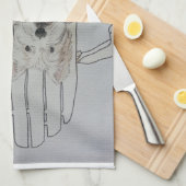 Twee Westie-objecten Theedoek (Quarter Fold)