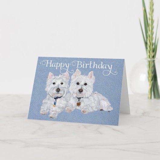 Twee Westies Kaart (Voorkant)