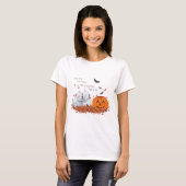 Twee Westies met Halloween T-shirt (Voorkant volledig)