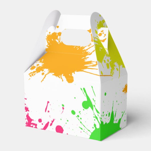 TWEE WETGEVING VOOR QUT 2e verjaardag, kleurrijk Bedankdoosjes (Achterkant)