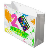 TWEE WETGEVING VOOR QUT 2e verjaardag, kleurrijk Groot Cadeauzakje (Voorkant Gekanteld)