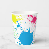 TWEE WETGEVING VOOR QUT 2e verjaardag, kleurrijk  Papieren Bekers (Achterkant)