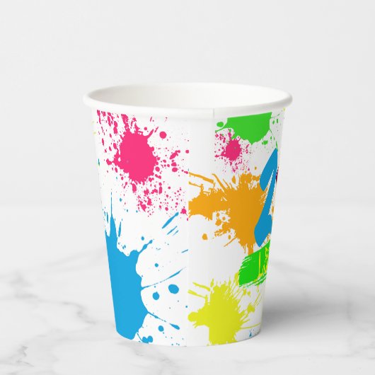 TWEE WETGEVING VOOR QUT 2e verjaardag, kleurrijk Papieren Bekers (Rechts)