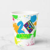 TWEE WETGEVING VOOR QUT 2e verjaardag, kleurrijk  Papieren Bekers (Voorkant)