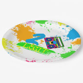 TWEE WETGEVING VOOR QUT 2e verjaardag, kleurrijk Papieren Bordje (Gekanteld)