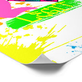 TWEE WETGEVING VOOR QUT 2e verjaardag, kleurrijk Poster (Hoek)