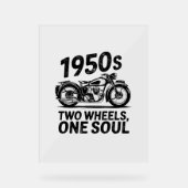 Twee-wiel, een-ziel motorfiets acryl bord (Voorkant)