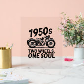 Twee-wiel, een-ziel motorfiets acryl bord (Huwelijk)