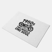 Twee-wiel, een-ziel motorfiets deurmat (Schuin)