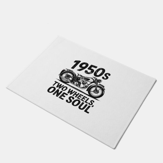 Twee-wiel, een-ziel motorfiets deurmat (Schuin)