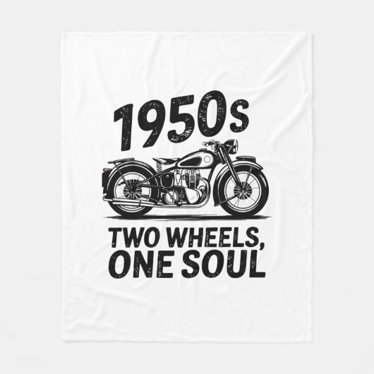 Twee-wiel, een-ziel motorfiets fleece deken (Voorkant)