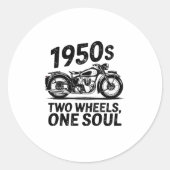 Twee-wiel, een-ziel motorfiets ronde sticker (Voorkant)