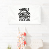 Twee-wiel, een-ziel motorfiets spandoek (Insitu)