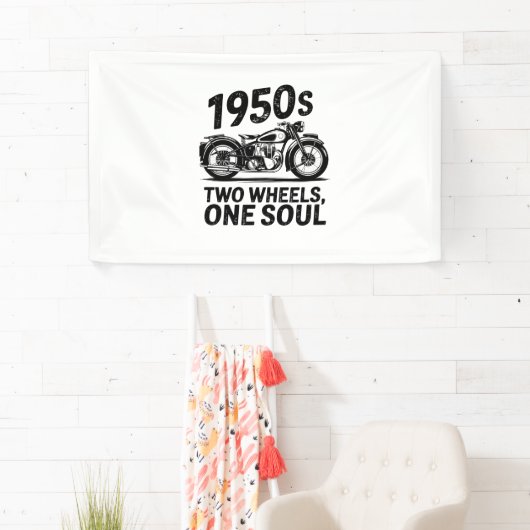 Twee-wiel, een-ziel motorfiets spandoek (Insitu)