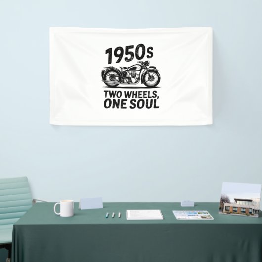Twee-wiel, een-ziel motorfiets spandoek (Beurs)