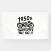 Twee-wiel, een-ziel motorfiets spandoek (Horizontaal)