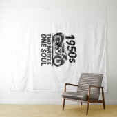 Twee-wiel, een-ziel motorfiets wandkleed (In Situ (horizontaal))