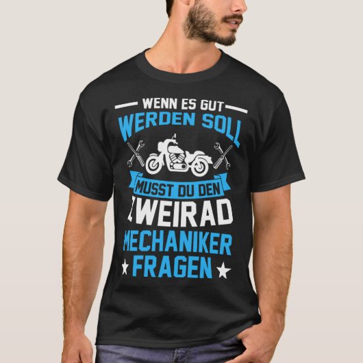 Twee wiel mechatronica monteur t-shirt (Voorkant)