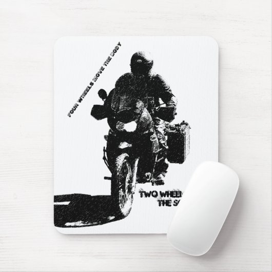 Twee Wielen bewegen de Soul Muismat (Met muis)