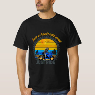 Twee wielen één ziel, gewoon rijden Motor T-Shirt