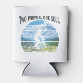 Twee wielen, één ziel. wielersport blikjeskoeler