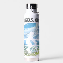 Twee wielen, één ziel. wielersport waterfles