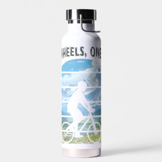 Twee wielen, één ziel. wielersport waterfles