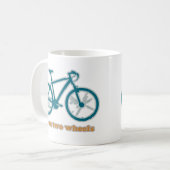 twee wielen . koffiemok (Voorkant links)