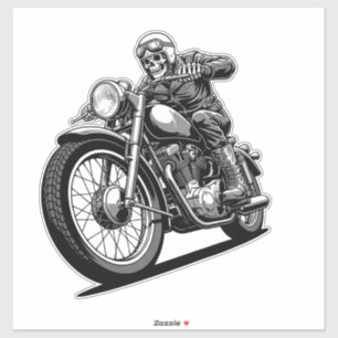 Twee wielen motor sticker kunst