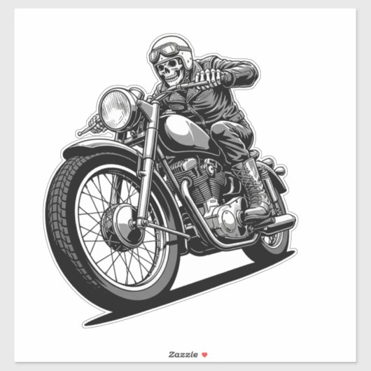 Twee wielen motor sticker kunst (Vel)
