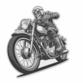 Twee wielen motor sticker kunst (Voorkant)