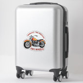 Twee wielen motor sticker kunst (Koffer)