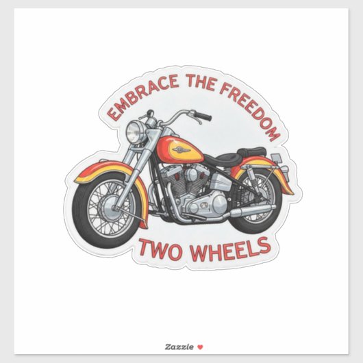 Twee wielen motor sticker kunst (Vel)