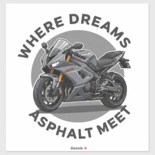 Twee wielen motor sticker kunst