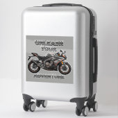 Twee wielen motor sticker kunst (Koffer)