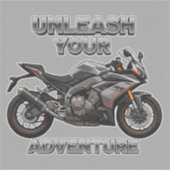 Twee wielen motor sticker kunst (Voorkant)