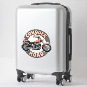 Twee wielen motor sticker kunst (Koffer)