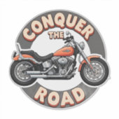 Twee wielen motor sticker kunst (Voorkant)