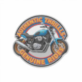 Twee wielen motor sticker kunst (Voorkant)