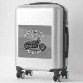 Twee wielen motor sticker kunst (Koffer)